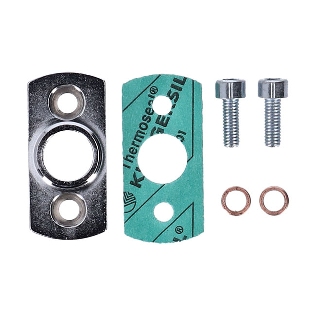 Pingel, 22Mm Petcock Adapter Plate. 34Mm Wide Univ. Chromed Brass. 34M