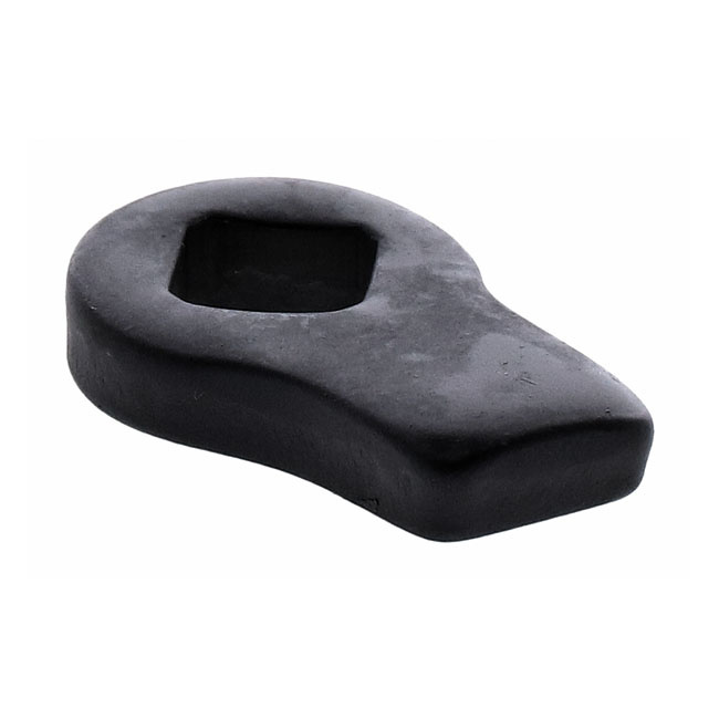 Jiffy leg stop. Black 37-84 Fl, Fx, 84-06 Softail, 80-08 Flt/Touring