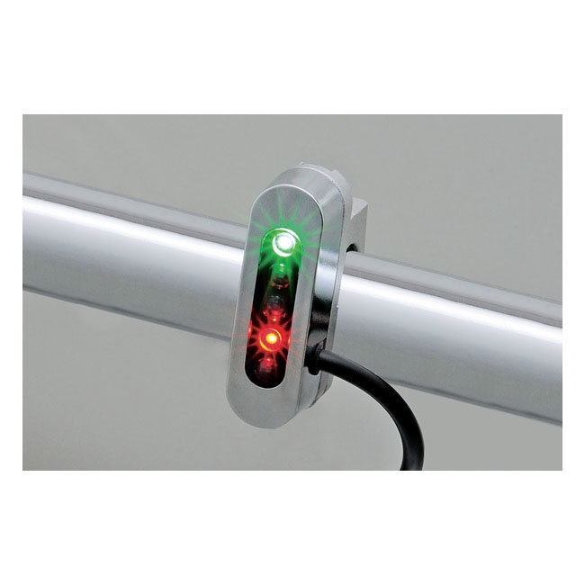 Daytona, Alpha Micro Led Indicator Kit. Chrome Universal