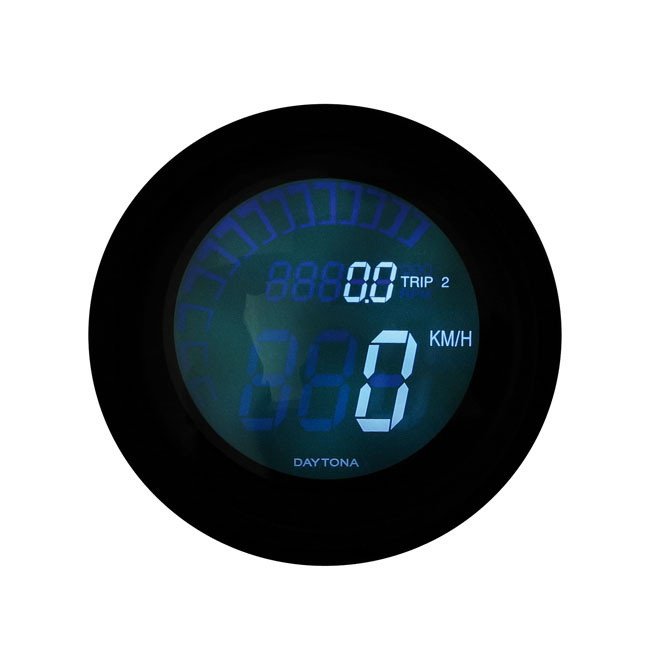 Daytona, Velona Digital 60Mm Speedo/Tacho (Ece), Black
