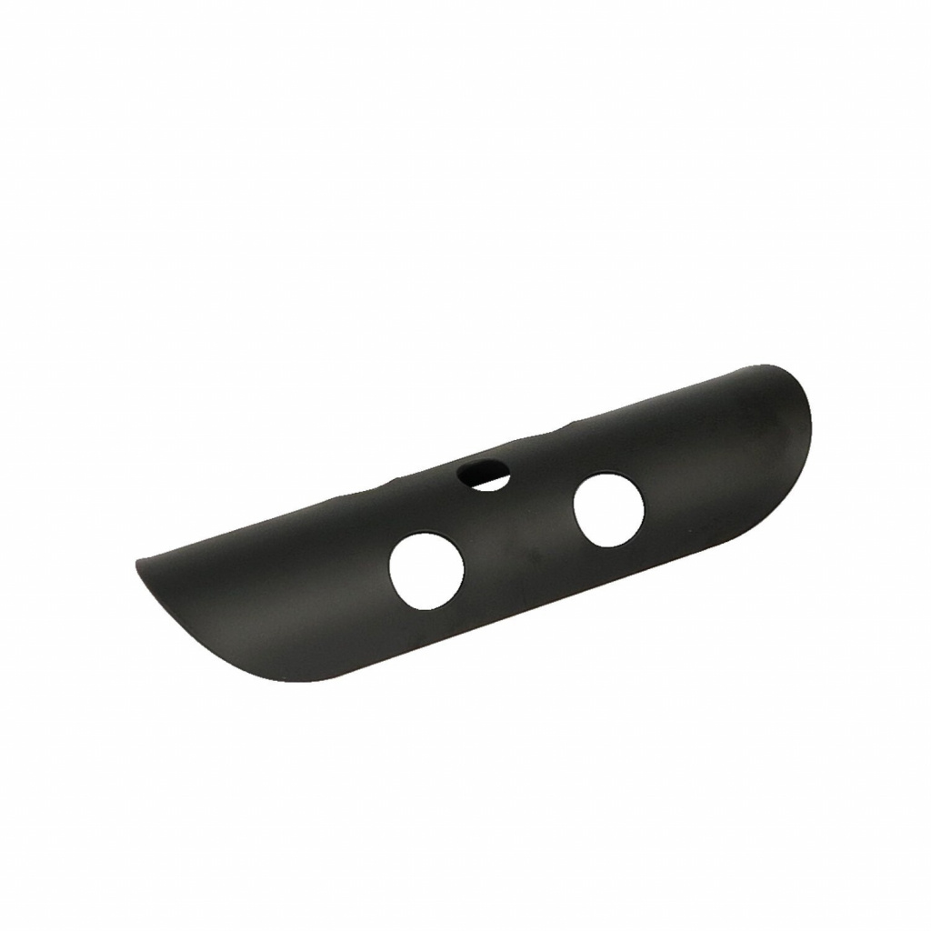 Universal bullet hole heat shield 7 long black 1-3/4 exhaust pipes Hea