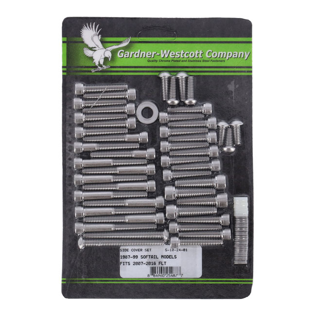 B.T. Side Cover Mount Kit, Ss Allen 87-98 Softail Cam/P