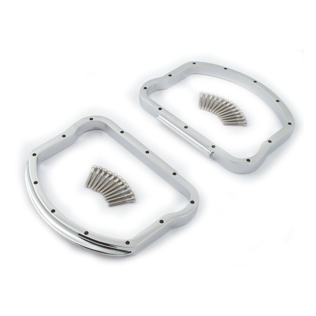 Panhead Rocker Cover D-Ring Kit. Chrome 48-65 Panhead