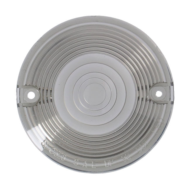 Replacement turn signal lens. Flat lens. Smoke 86-23 H-D (with flat le