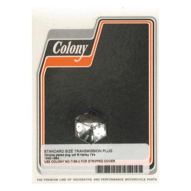 Colony Transm. Fill Plug 36-86 4 & 5-Sp B.T.
