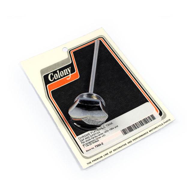 Colony, Oil Tank Screw-In Dipstick. Chrome 36-54 Fl Style Tanks With O