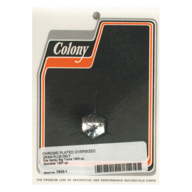Colony Oversize Drain Plug, Domed Hex 38-99 B.T.(Excl. Tc), 52-03 K Xl