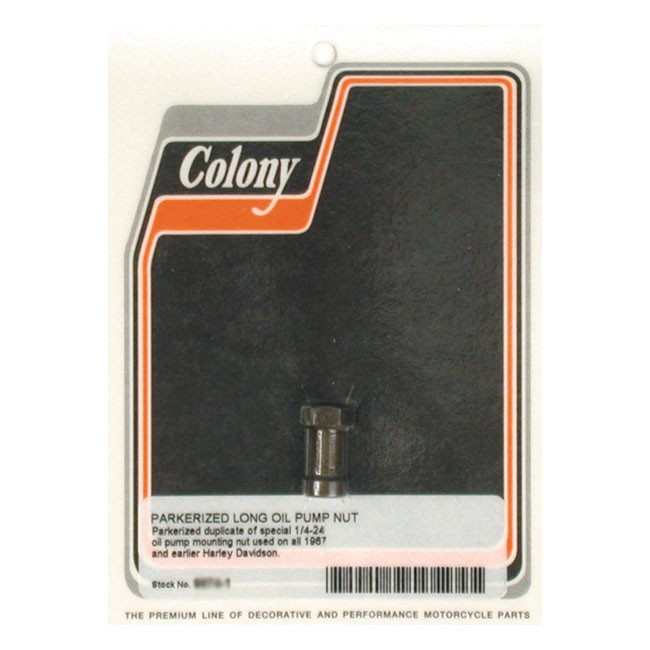 Colony Oil Pump Nut, Early Style 36-67 B.T. Ohv