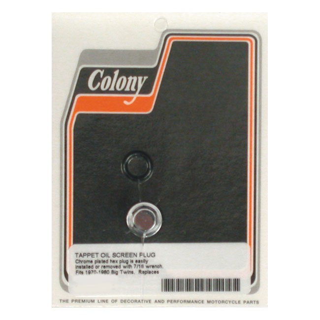 Colony, Hex Head Plug Oil Screen Crankcase 70-80 B.T.