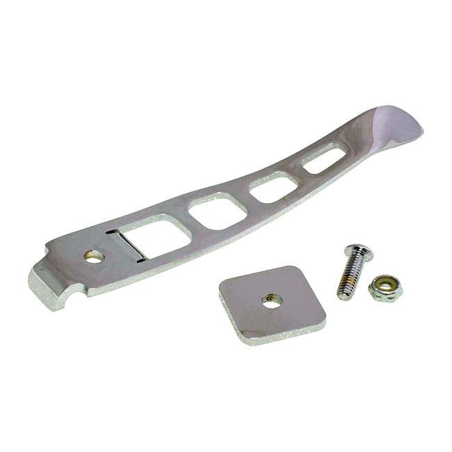 Kick Stand Extension Tab Kit. Chrome 93-17 Dyna (Excl. Fxdfse, Fxds-Co