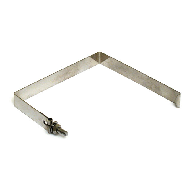 Battery Hold Down Strap. Chromed Stainless 71-78 Fx, 70-78 Xlch. Kicks