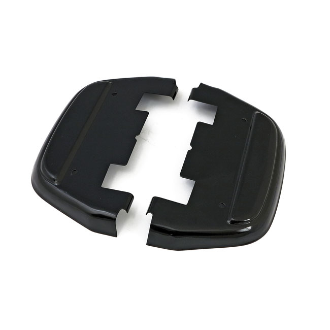 Black Passenger Floorboard Covers 86-20 Flt/Touring, 86-20 Fl Softail,