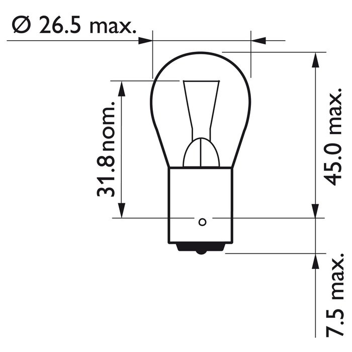 Philips LongLife EcoVision turn signal light bulb PY21 Extra vibration