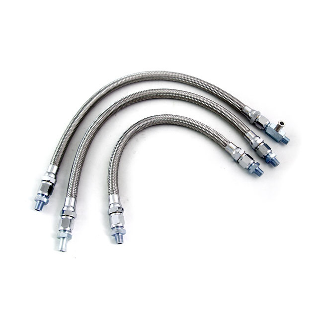 Braided Steel Oil Lines 68-E82 Fl, Fx