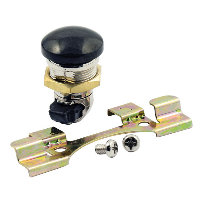 Keyless Push Button Fuel Door Release. Chrome 92-22 Touring, 09-22 Tri