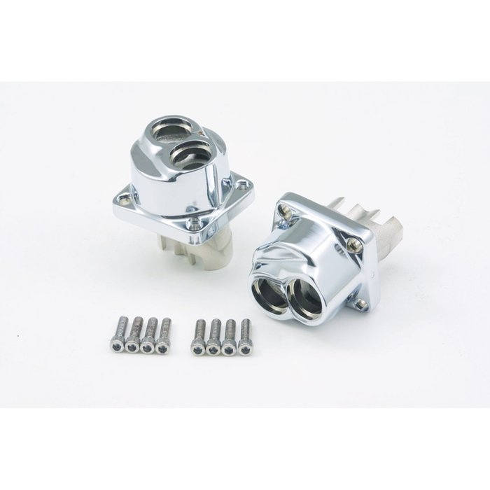 84-99 Tappet Block Set Front/Rear. Chrome 84-99 Evo B.T.  Chrome Plate