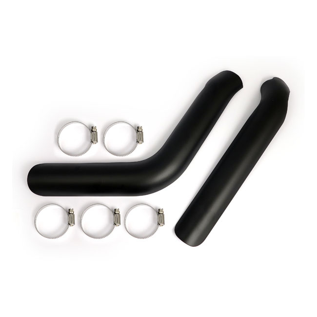 Big Twin Plain Heat Shield Set Black 84-09 Softail, 84-94 Fxr, 84-85 4