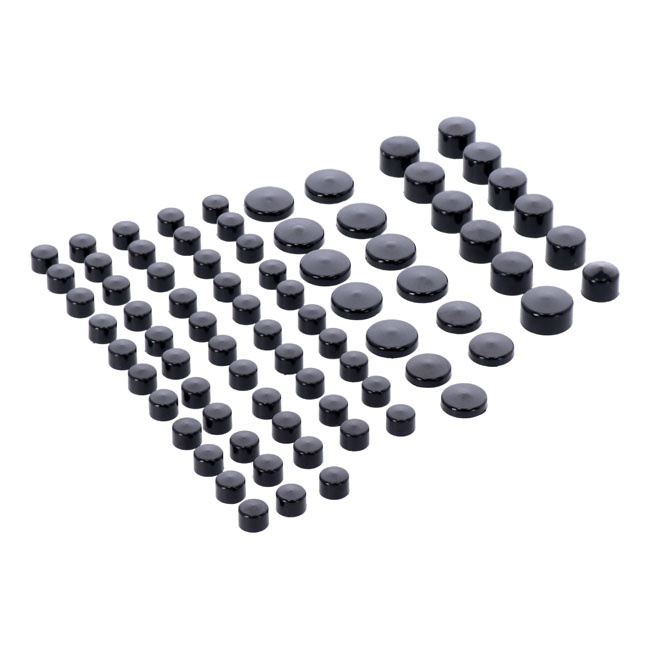 Smoothtopps, Push-On Cover Set (77Pc). Black 04-21 Xl Sportster (Excl.