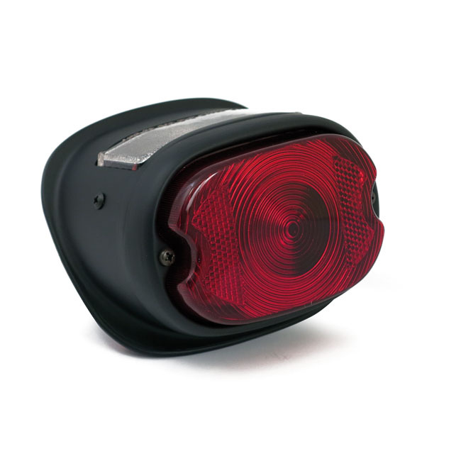 Early 55-72 Style Taillight. Black 55-72 Fl, Xl