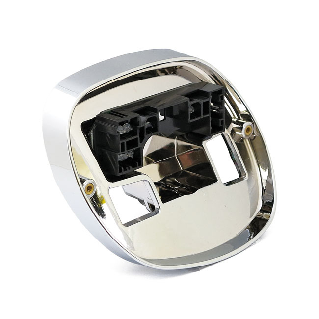 99-Up Taillight Base. Chrome 99-23 Various H-D Models. With Convention