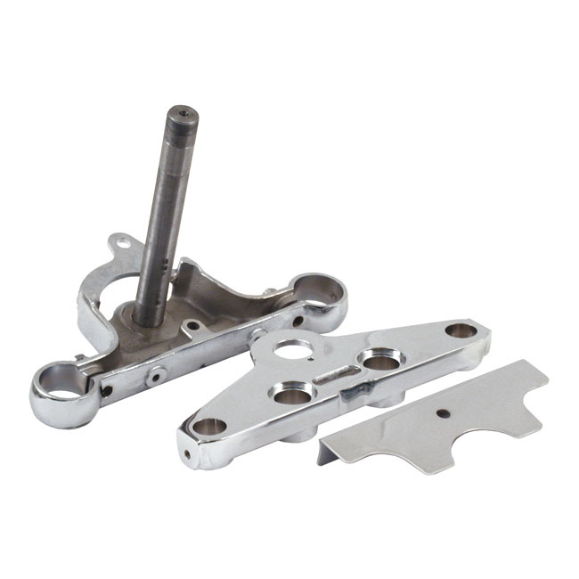 Chrome 41Mm Triple Trees, Stock Style 80-86 Fxwg, 84-99 Fxst