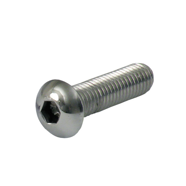 M4 X 10Mm Buttonhead Bolt, Polished Ss