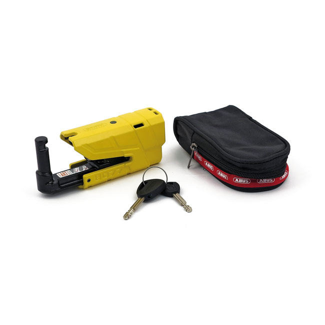 Abus, 8077 Granit Detecto Xplus Disc Brake Lock. Yellow