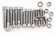 Skruvsats, insex, aluminium transkpa FL/Road King T/C 99-upp, r/fr