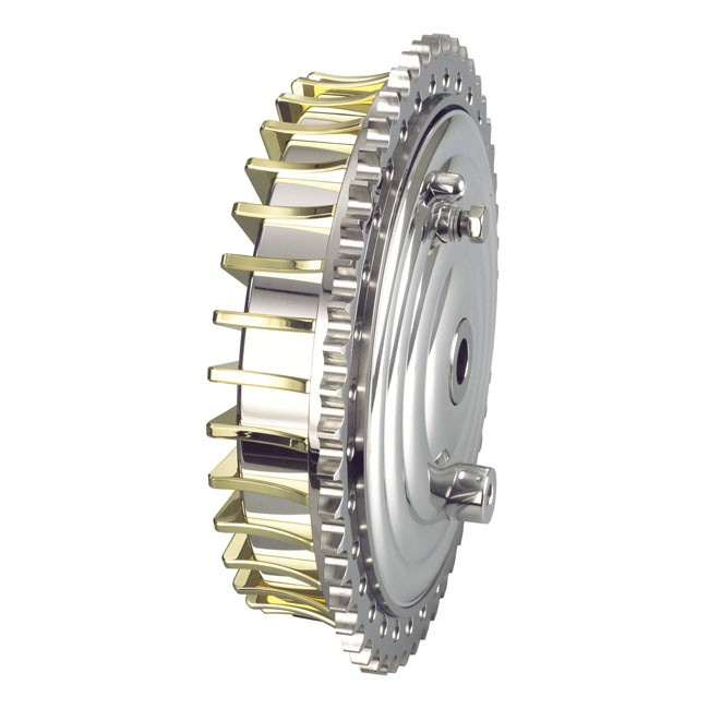 K-Tech Hydr, Brake Drum Set Custom Brass Fins, Radical