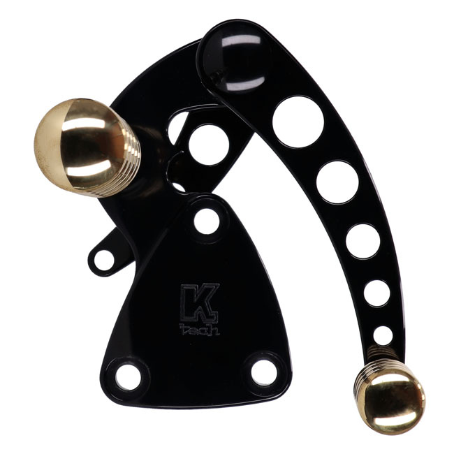 K-Tech, Vintage Style Forward Controls. Black & Brass 0
