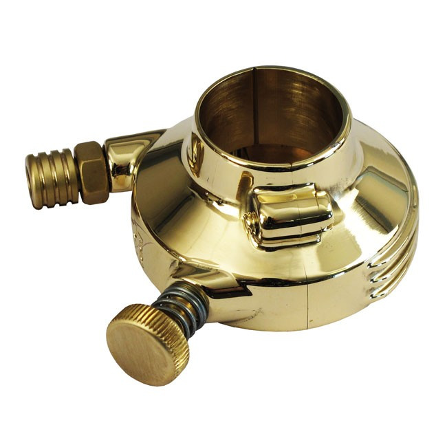 K-Tech Deluxe External Throttle Housing. Polished Brass
