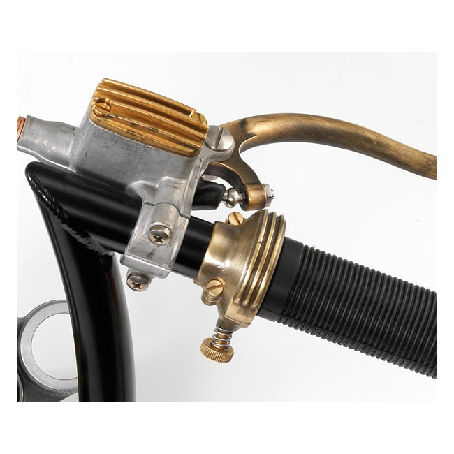 K-Tech Deluxe External Throttle Housing. Raw Brass 1