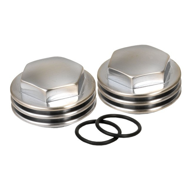 K-Tech, Knuckle Rocker Nuts. Finned, Satin Chrome Finis