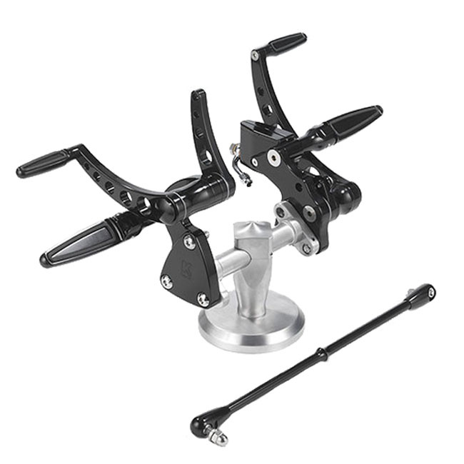 K-Tech, Classic Style Forward Controls. Black 00-17 Sof