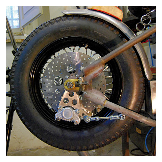 K-Tech Super Freni Rear Caliper Bracket. Raw Rigid Fram