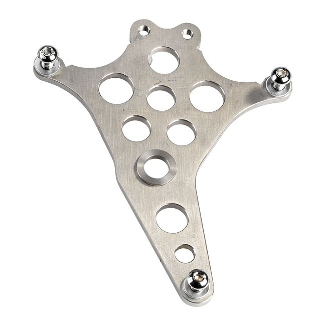 K-Tech Super Freni Rear Caliper Bracket. Raw Swingarm,