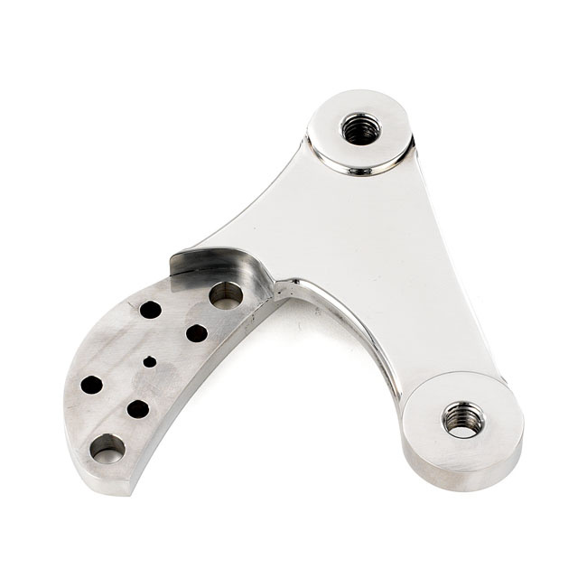 K-Tech 2-Piston Caliper Mounting Bracket Right. Polishe