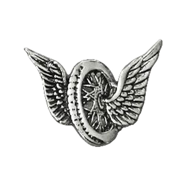 Large Wing Wheel Motorcycle Pin