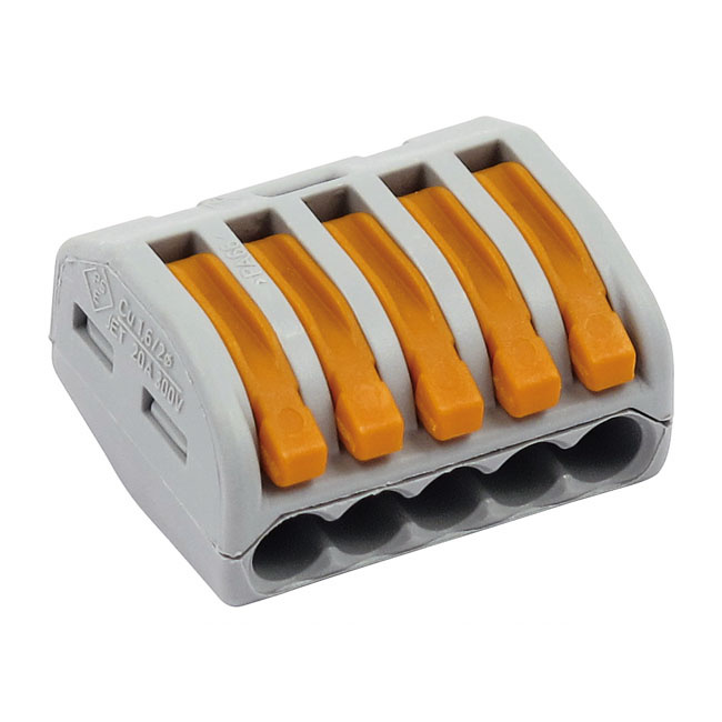 Custom Dynamics, Cage Clamp Connector. 5-Position Universal