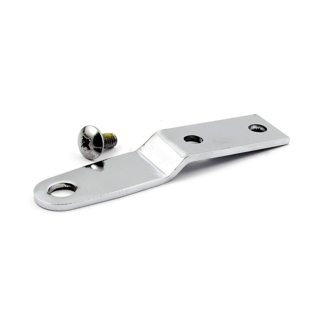 Mustang, Passenger Seat Mount Bracket Kit. Chrome 84-99 Fxst, Flst, 86