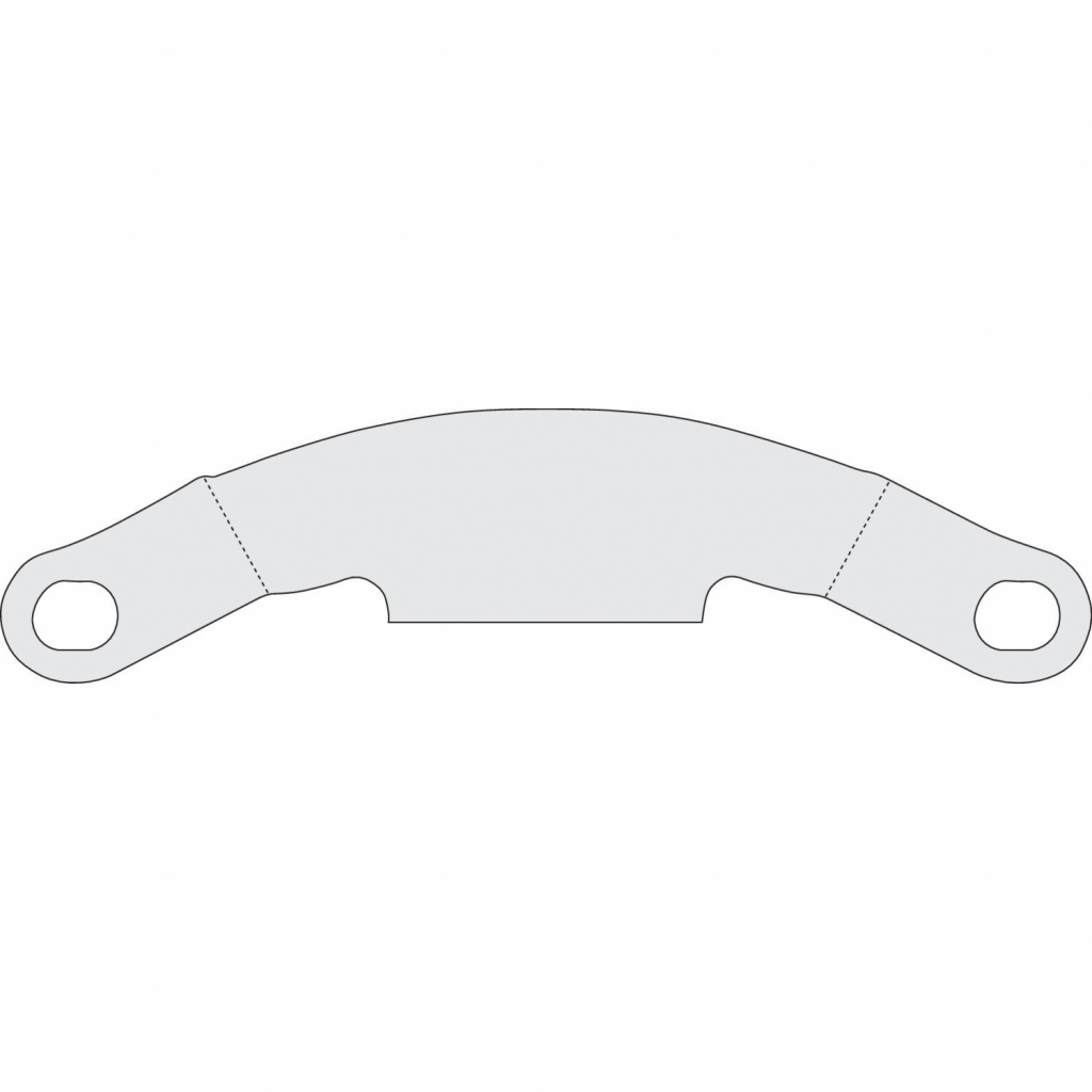 Kuryakyn, throttle housing support bracket. Chrome 16-17 Softail, 08-1