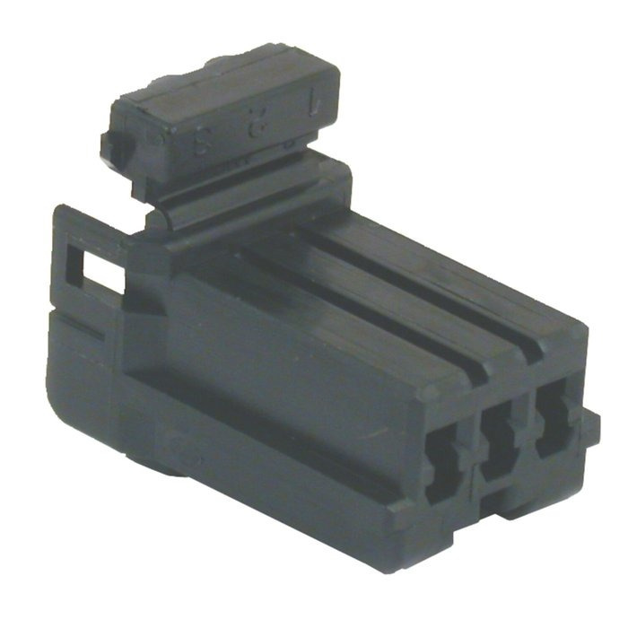 NAMZ, AMP Multilock connector. Black, plug, 3-pins  Plug housing for f