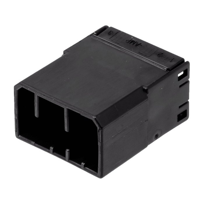 NAMZ, AMP Multilock connector. Black, receptacle, 8-pins  receptacle h