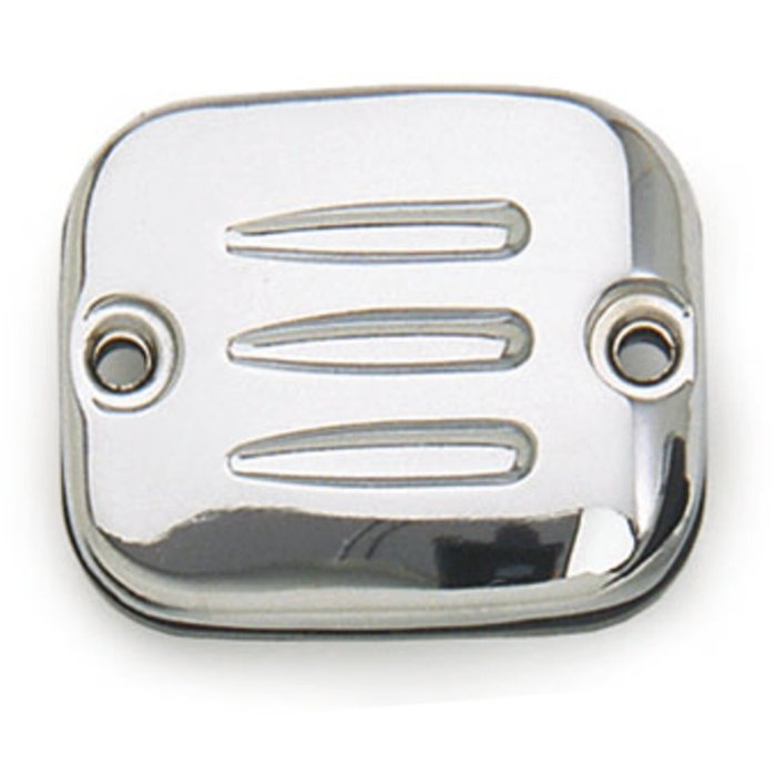 COVER, H/B MASTER CYL. GROOVED. CHR. 96-05 Softail, Dyna, 96-04 FLT/To