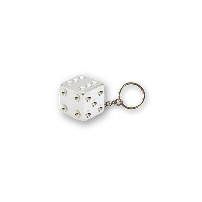 Triktopz Dice Key Chain Chrome Keys, Charms, And Other Items