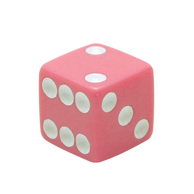 Trik Topz, Valve Stem Caps Multifit Dice, Pink