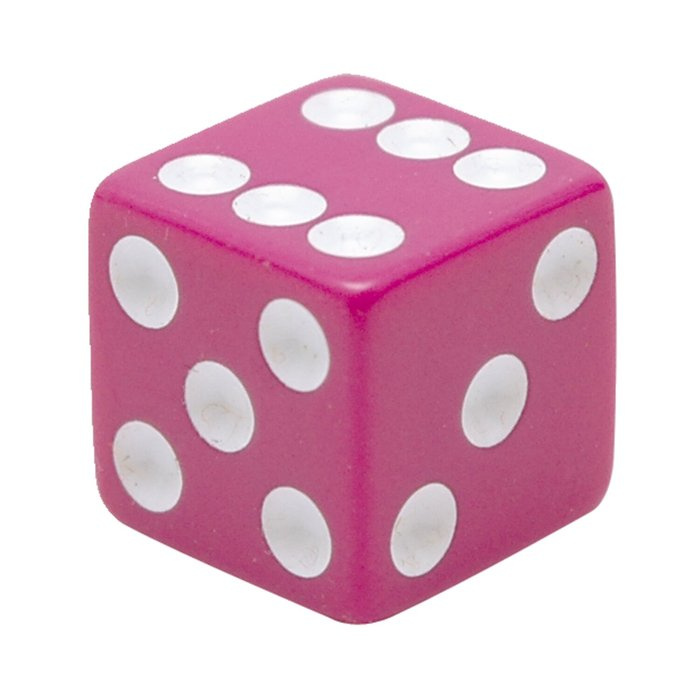 Trik Topz, valve stem caps Universal Dice, purple