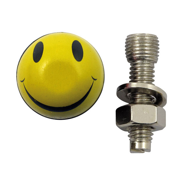 Trik Topz License Plate Mounts Smiley Yellow Universal