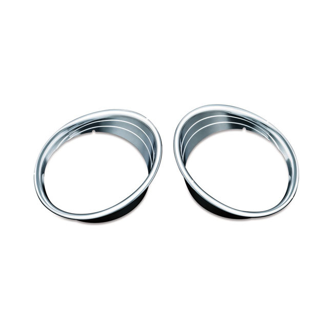 Kuryakyn Driving Light Bezels 14-18Indian Chieftain, 19-22 Chieftain C
