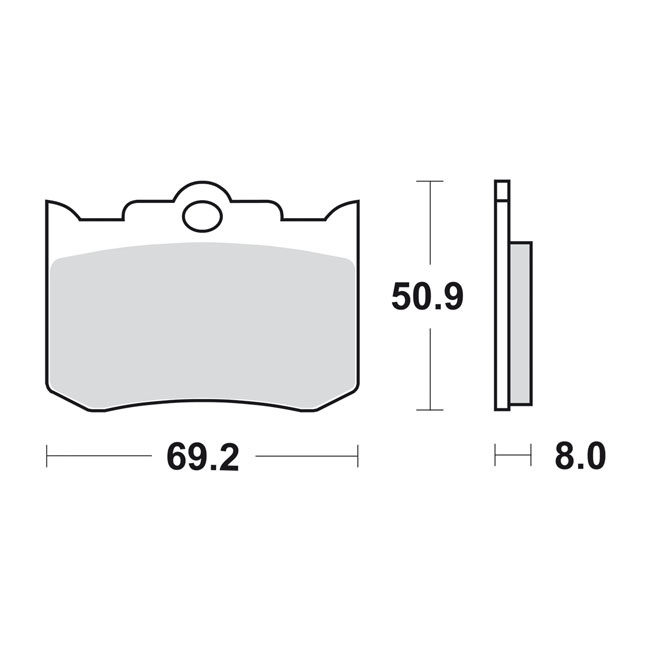 Sbs Brake Pads Street Excel Sintered Rear: For Pm 125X4R, 125X4Rsph An